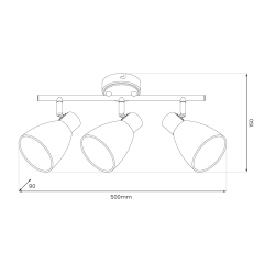 Ceiling lamp JOTA 3xE14 Ceiling lamp JOTA 3xE14