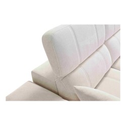 Sofá esquinero Ballagio XII Mix con función de dormir y relax - Tela trenzada, Spring 1116