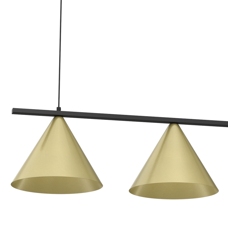 CAPITAL BLACK-GOLD Hanging Lamp 3XGX53 CAPITAL BLACK-GOLD Hanging Lamp 3XGX53