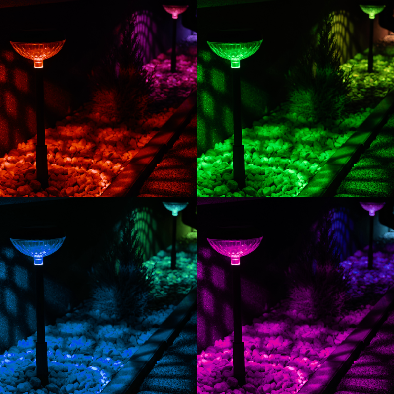 Tom RGB Solar Bollard IP44 2-pack Tom RGB Solar Bollard IP44 2-pack