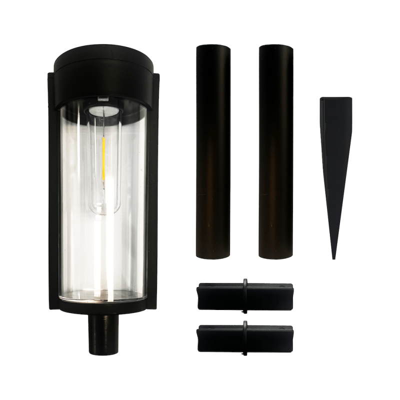 Solar Path Bollard 3000K IP44 2-pack Solar Path Bollard 3000K IP44 2-pack