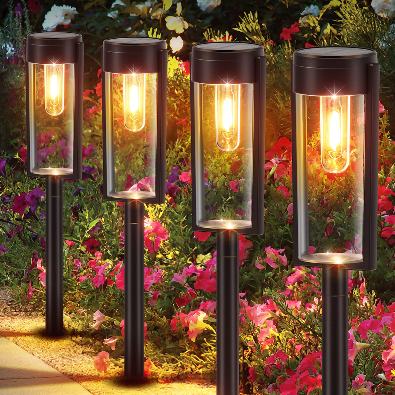 Solar Path Bollard 3000K IP44 2-pack Solar Path Bollard 3000K IP44 2-pack