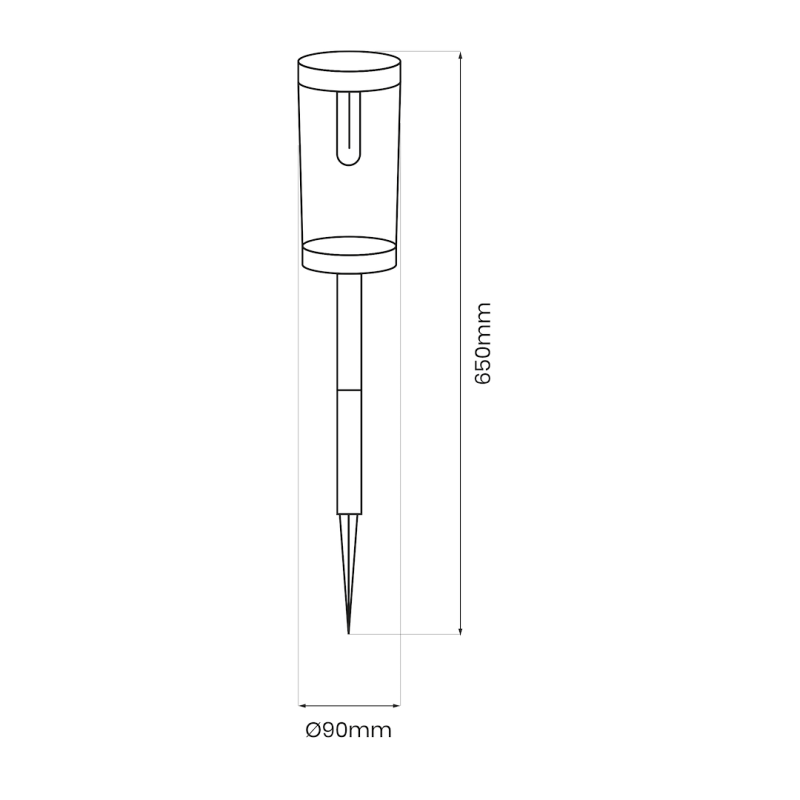 Solar Path Bollard 3000K IP44 2-pack Solar Path Bollard 3000K IP44 2-pack