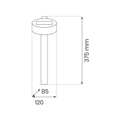 Solar Bollard Eye 3000K IP44 Solar Bollard Eye 3000K IP44