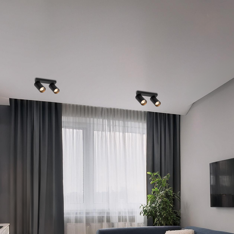 Hero Spot Black Fixture 2xGU10 Hero Spot Black Fixture 2xGU10