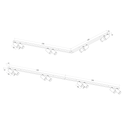 Hero Spot White Fixture 8xGU10 Hero Spot White Fixture 8xGU10