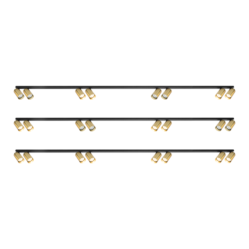 Hero Spot Gold Fixture 8xGU10 Hero Spot Gold Fixture 8xGU10
