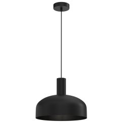 Lámpara colgante VISBY BLACK 1xE27