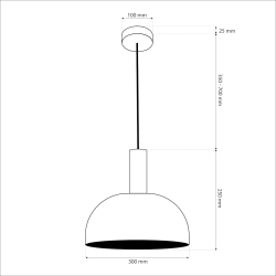 Lampa wisząca VISBY BŁĘKITNY 1xE27 Lampa wisząca VISBY BŁĘKITNY 1xE27