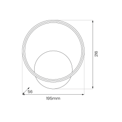 HOOP BLACK 7W LED Wall Lamp HOOP BLACK 7W LED Wall Lamp