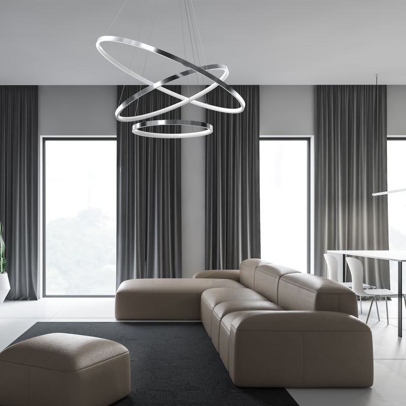 Lampa wisząca HOOP CHROME 93W LED Lampa wisząca HOOP CHROME 93W LED