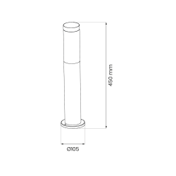 Brooklyn Garden Post 1xE27 IP44 45cm Brooklyn Garden Post 1xE27 IP44 45cm