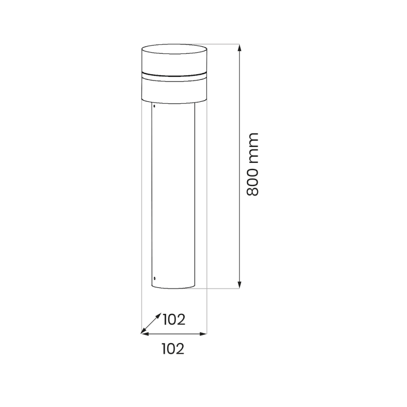 Mia Garden Post 1xE27 IP44 80cm Mia Garden Post 1xE27 IP44 80cm