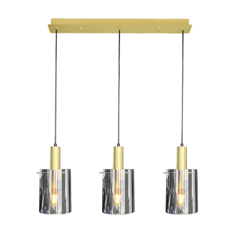 Lámpara colgante Arcadia Gold 3xE27