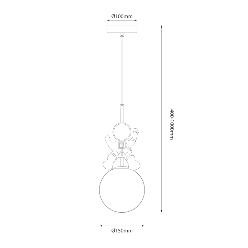 Astronaut Hanging Lamp Astronaut Hanging Lamp