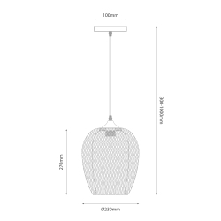 ALMA pendant lamp 1xE27 ALMA pendant lamp 1xE27