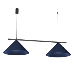 Lámpara colgante CAPITAL BLACK/NAVY BLUE 2XGX53