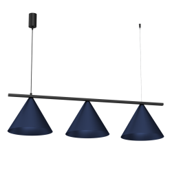 Lámpara colgante CAPITAL BLACK/NAVY BLUE 3XGX53