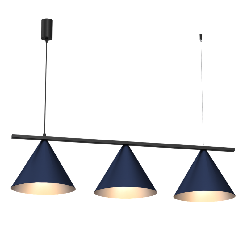 Hängeleuchte CAPITAL BLACK/NAVY BLUE 3XGX53 Hängeleuchte CAPITAL BLACK/NAVY BLUE 3XGX53