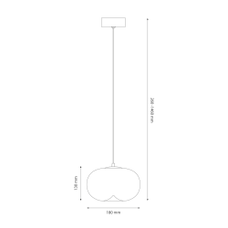 Lampa wisząca VASO 1 AMBER 4W Lampa wisząca VASO 1 AMBER 4W