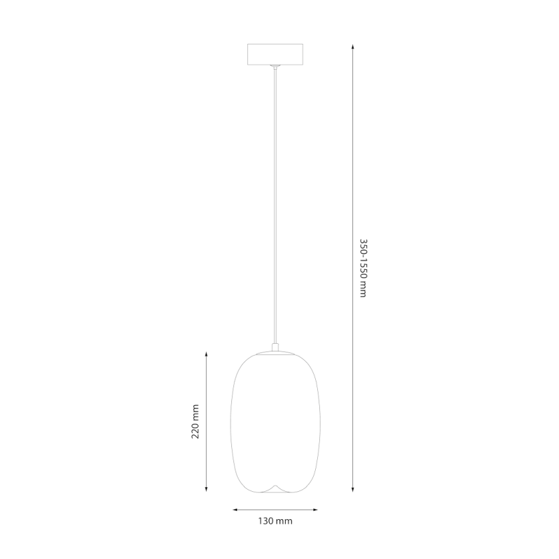 Lampa wisząca VASO 3 AMBER 4W Lampa wisząca VASO 3 AMBER 4W