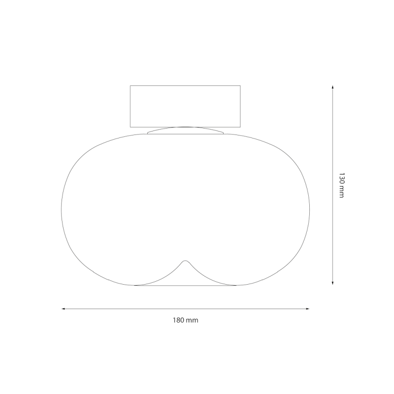 Vaso 4W White Ceiling Lamp Vaso 4W White Ceiling Lamp