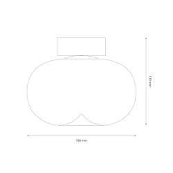 VASO AMBER Ceiling Lamp 4W VASO AMBER Ceiling Lamp 4W