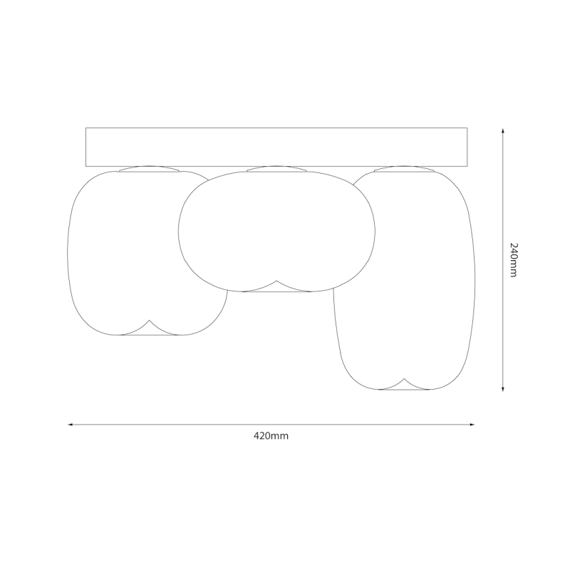 Vaso 12W Ceiling Lamp White Vaso 12W Ceiling Lamp White
