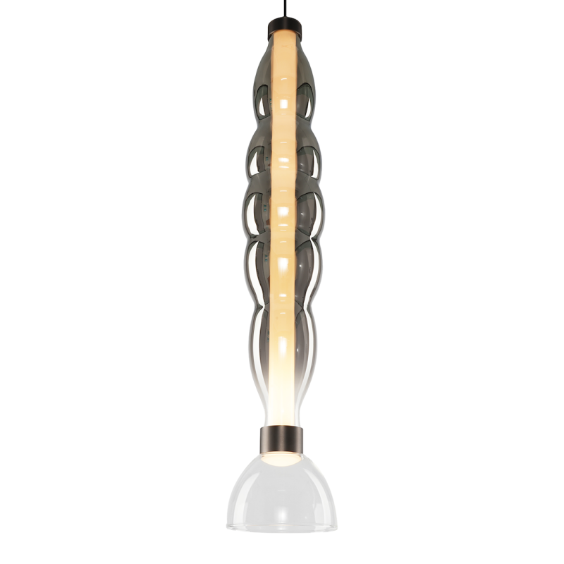 LUCCO smoked pendant lamp 18W LUCCO smoked pendant lamp 18W