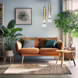 LUCCO smoked pendant lamp 18W LUCCO smoked pendant lamp 18W