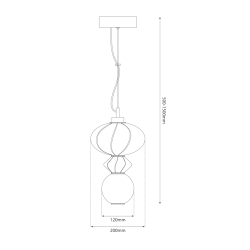 Lampa wisząca ASCOLI 8W LED Lampa wisząca ASCOLI 8W LED