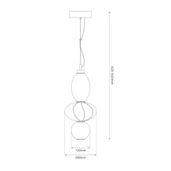 Lampa wisząca ASCOLI 18W LED Lampa wisząca ASCOLI 18W LED