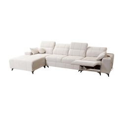 Ecksofa Ballagio XII Mix mit Schlaffunktion und Relax - Geflecht, Spring 1101