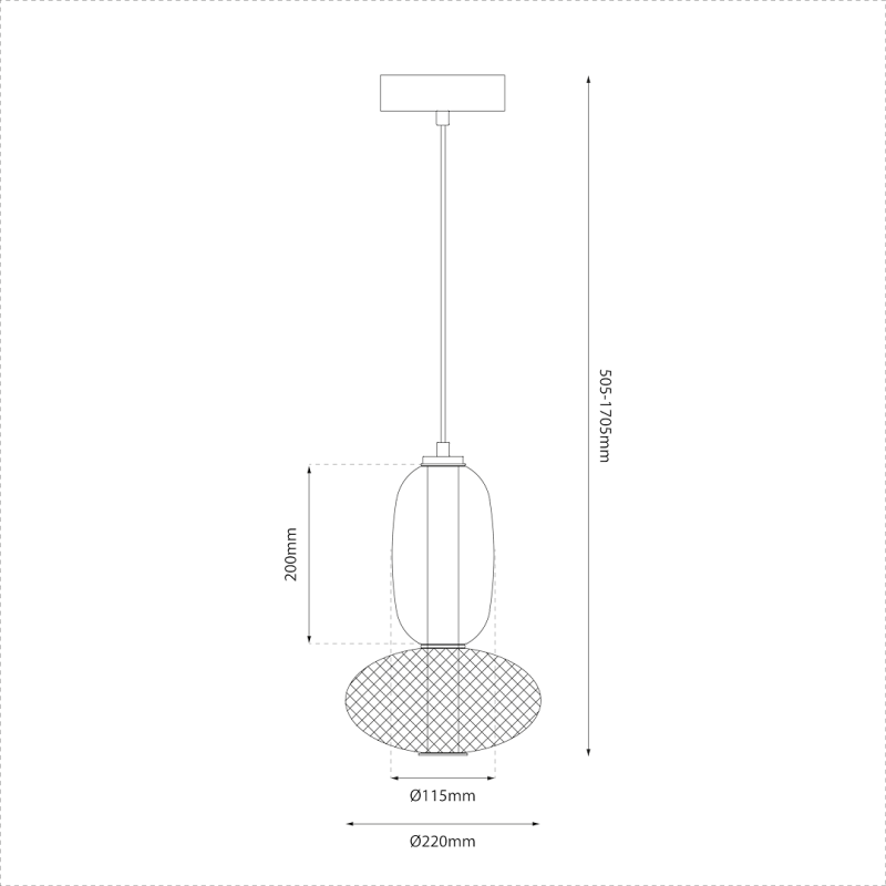 Lampa wisząca ARAME 15W LED Lampa wisząca ARAME 15W LED