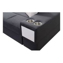 Narożnik Porto III z funkcją spania i portem USB - elegancja spotyka funkcjonalność | [Twoja nazwa firmy]