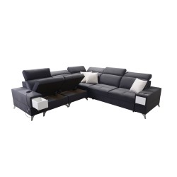 Corner Sofa Porto III with Sleeping Function and USB Port - Elegance Meets Functionality | [Your Company Name]