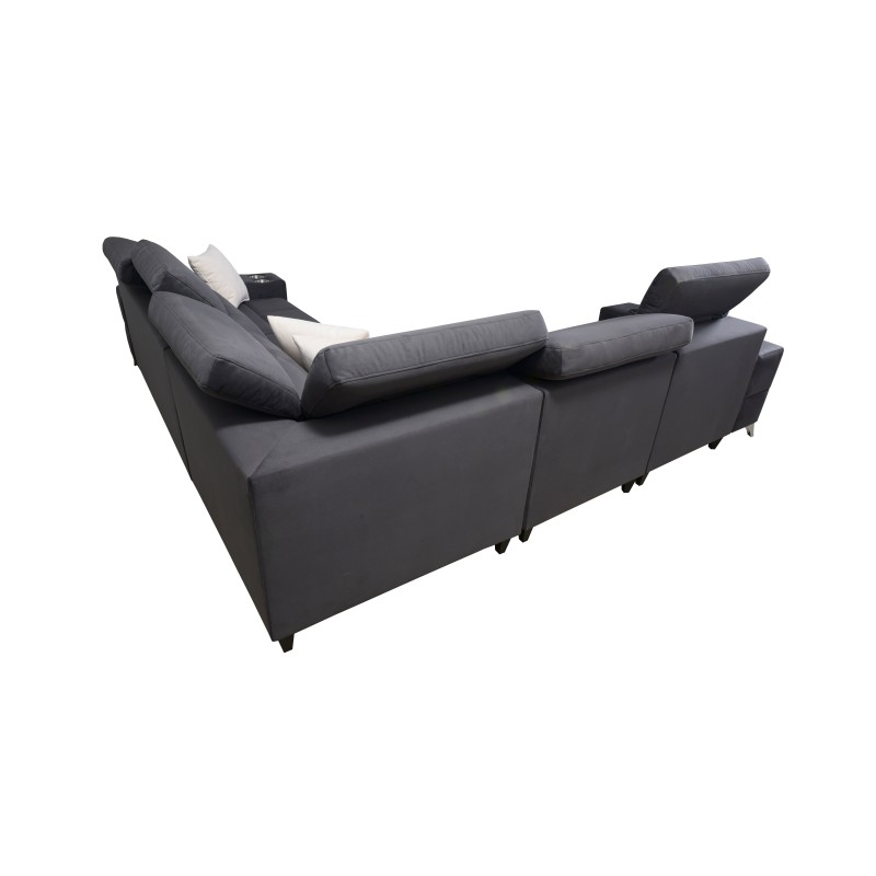 Narożnik Porto III z funkcją spania i portem USB - elegancja spotyka funkcjonalność | [Twoja nazwa firmy]