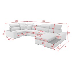 Ecksofa Napoli IV Mini mit Schlaffunktion – Eleganz trifft auf Komfort Ecksofa Napoli IV Mini mit Schlaffunktion – Eleganz trifft auf Komfort