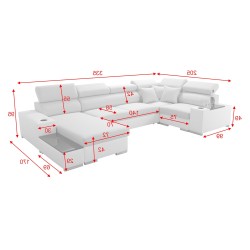 Кутовий диван Napoli IV Mini з функцією сну – елегантність зустрічає комфорт Кутовий диван Napoli IV Mini з функцією сну – елегантність зустрічає комфорт