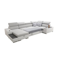 Napoli IV Mini corner sofa with sleeping function – elegance meets comfort