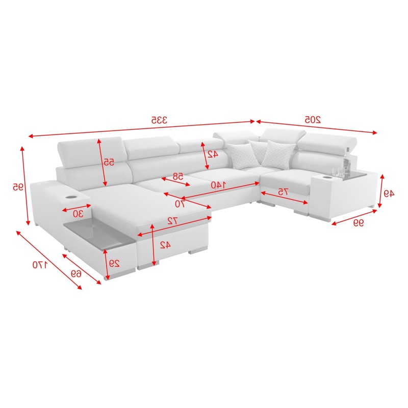 Esquinero Napoli IV Mini con función de cama: la elegancia se encuentra con el confort Esquinero Napoli IV Mini con función de cama: la elegancia se encuentra con el confort