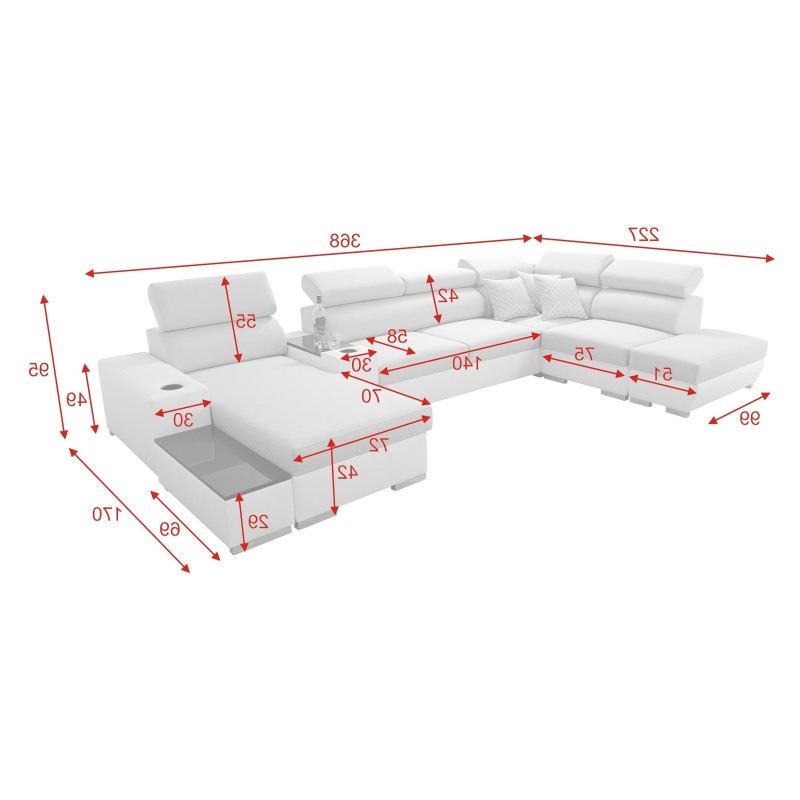 Ecksofa Napoli V mit Schlaffunktion - ideal für Ihr Zuhause! Ecksofa Napoli V mit Schlaffunktion - ideal für Ihr Zuhause!