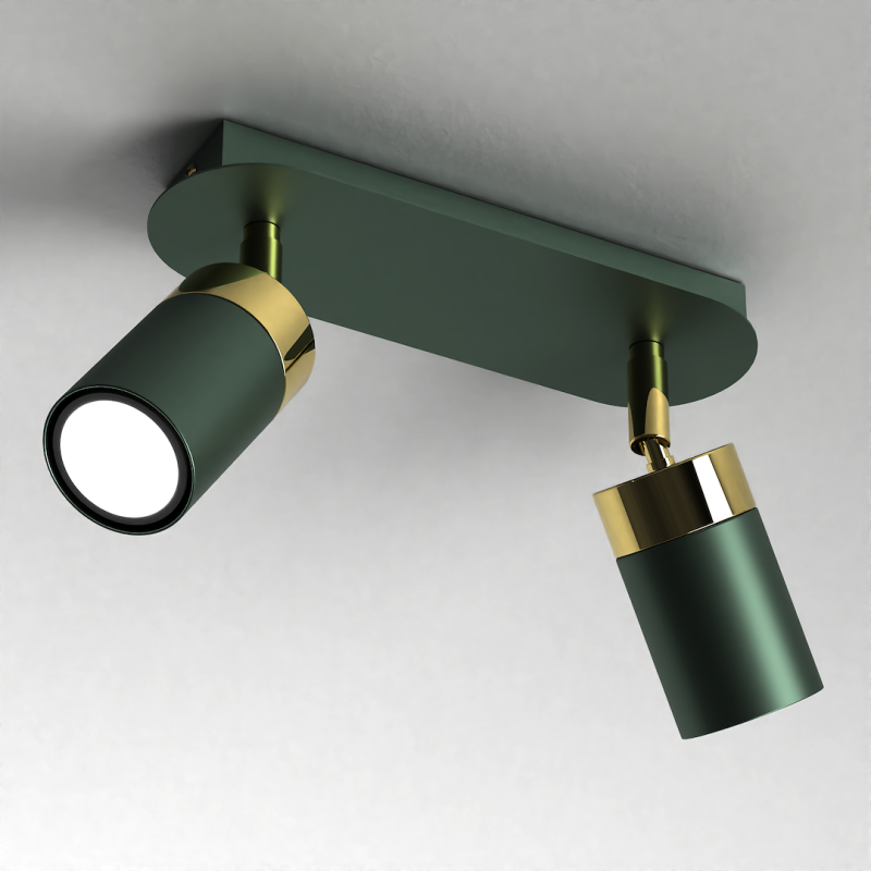 Lampa sufitowa JOKER GREEN/GOLD 2xGU10 Lampa sufitowa JOKER GREEN/GOLD 2xGU10