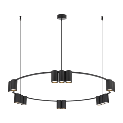 Hanging lamp (circle) GENESIS BLACK 15xGU10