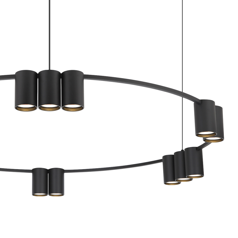 Hanging lamp (circle) GENESIS BLACK 15xGU10 Hanging lamp (circle) GENESIS BLACK 15xGU10