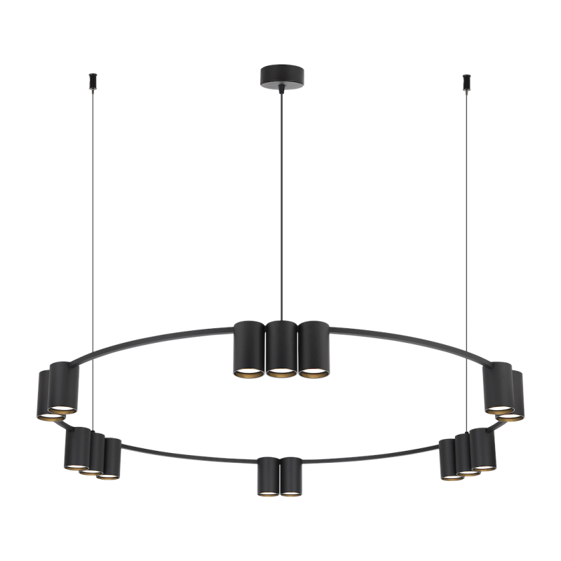 Hanging lamp (circle) GENESIS BLACK 15xGU10 Hanging lamp (circle) GENESIS BLACK 15xGU10