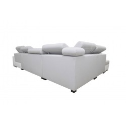 Диван кутовий у формі U Napoli VI з функцією сну та баром - Велюр, Amor Velvet 4311 + Екошкіра + Екошкіра Диван кутовий у формі U Napoli VI з функцією сну та баром - Велюр, Amor Velvet 4311 + Екошкіра + Екошкіра