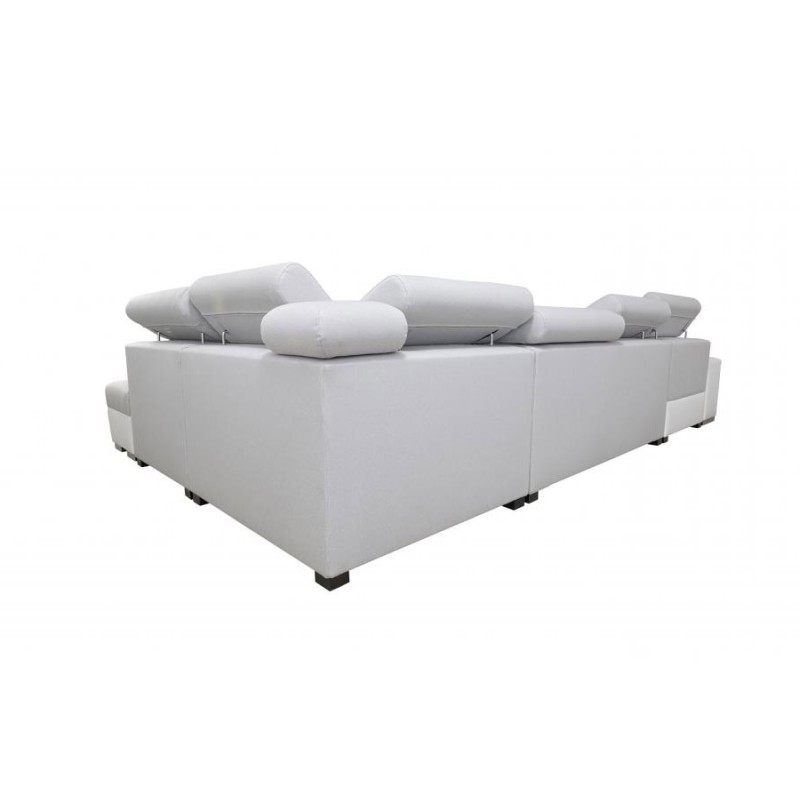 Диван кутовий у формі U Napoli VI з функцією сну та баром - Велюр, Amor Velvet 4311 + Екошкіра + Екошкіра Диван кутовий у формі U Napoli VI з функцією сну та баром - Велюр, Amor Velvet 4311 + Екошкіра + Екошкіра