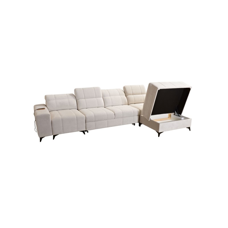 Ballagio XII corner sofa with a sleeping function upholstered in Weave, Spring 1104 Ballagio XII corner sofa with a sleeping function upholstered in Weave, Spring 1104