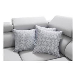 U-shaped corner sofa Napoli VIII with a sleeping function – Woven Fabric, Sawana 14 + Eco-leather + Eco-leather